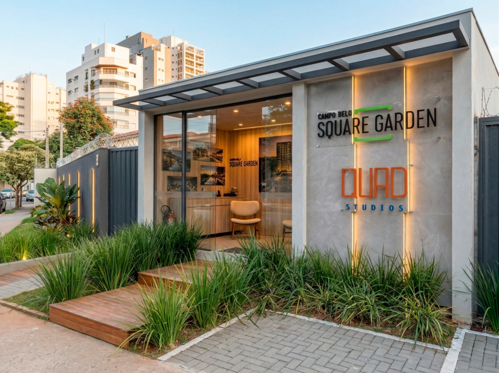 Quad Studios Square Garden - Campo Belo - Newbox Modular Stand em Conteiner Modular